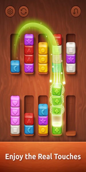 Colorwood Sort Puzzle Game Mod Captura de tela 1