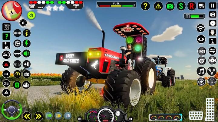 Real Farm Indian Tractor Game Tangkapan skrin 0