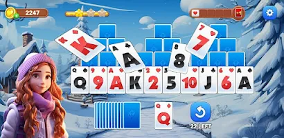 Winter Solitaire TriPeaks 스크린샷 0