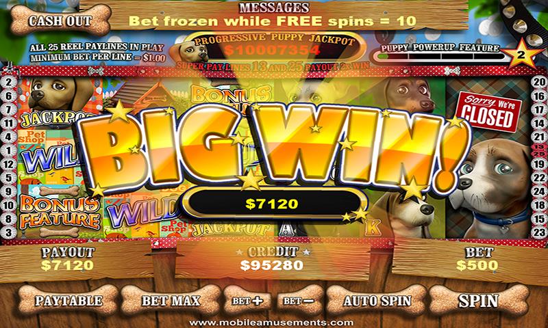 Pet Store Puppies Slots Schermafbeelding 3