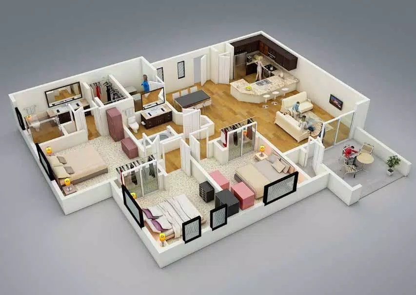 3D small house design スクリーンショット 1