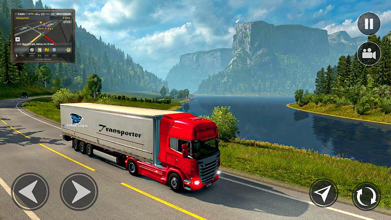 American Truck Driving Games स्क्रीनशॉट 3