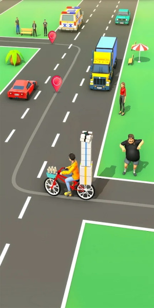 Paperboy Ticket Delivery Game ภาพหน้าจอ 2