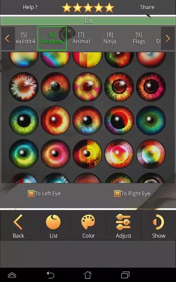 Sharingan - Eye And Hair Color ဖန်သားပြင်ဓာတ်ပုံ 3