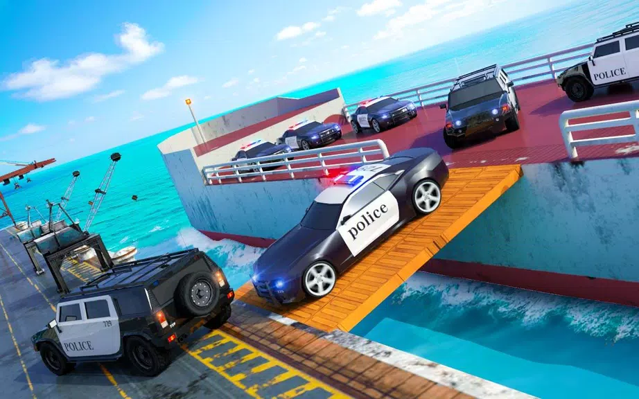 Police Transport Ship Car Simulator Capture d'écran 0