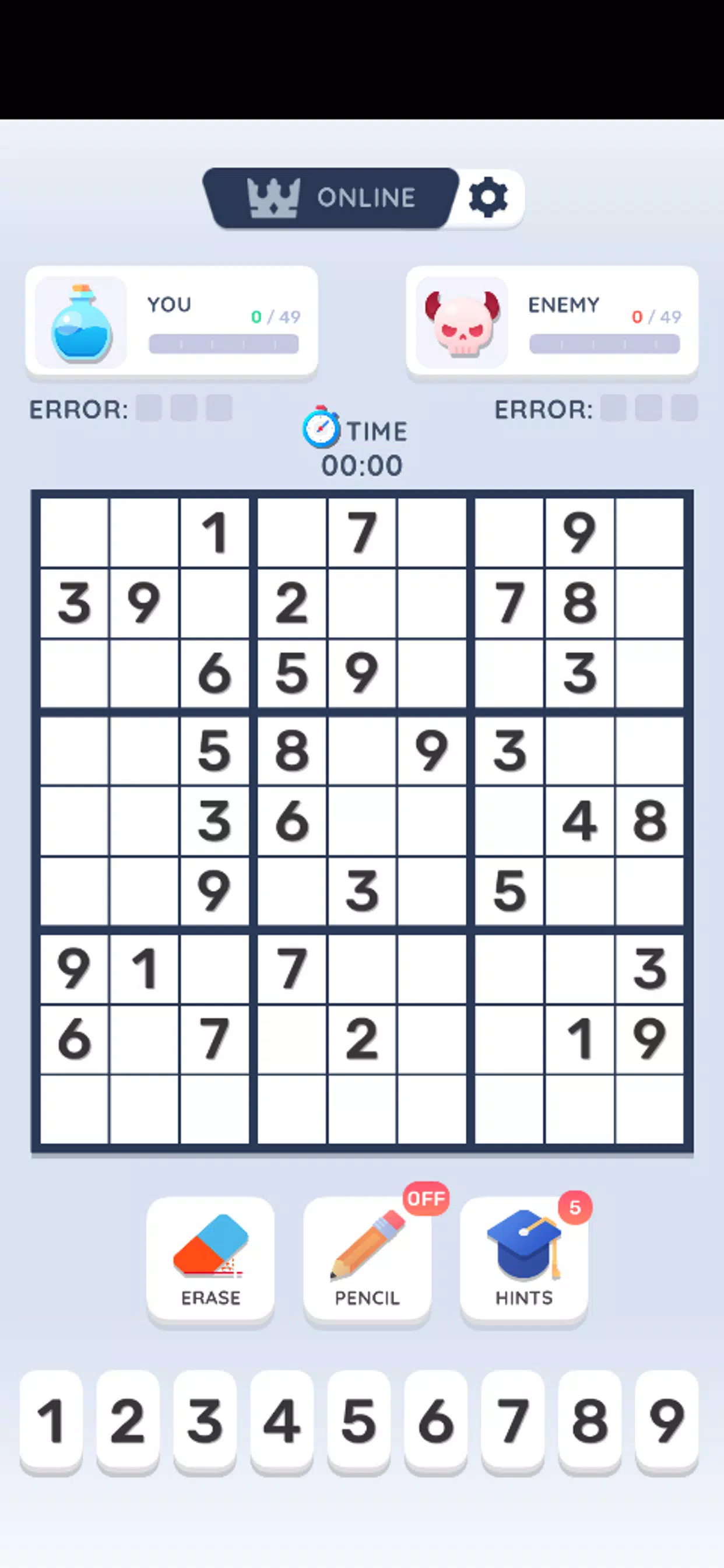 Sudoku Online Schermafbeelding 2