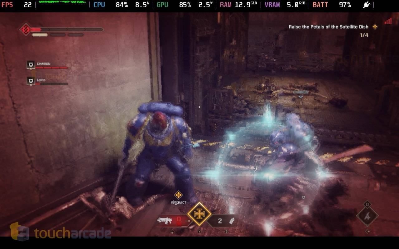 Menu Configurações de Gráficos em Warhammer 40.000: Space Marine 2