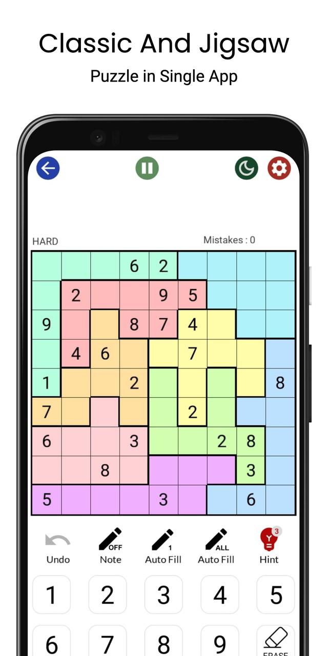 Sudoku - Classic & Jigsaw स्क्रीनशॉट 2