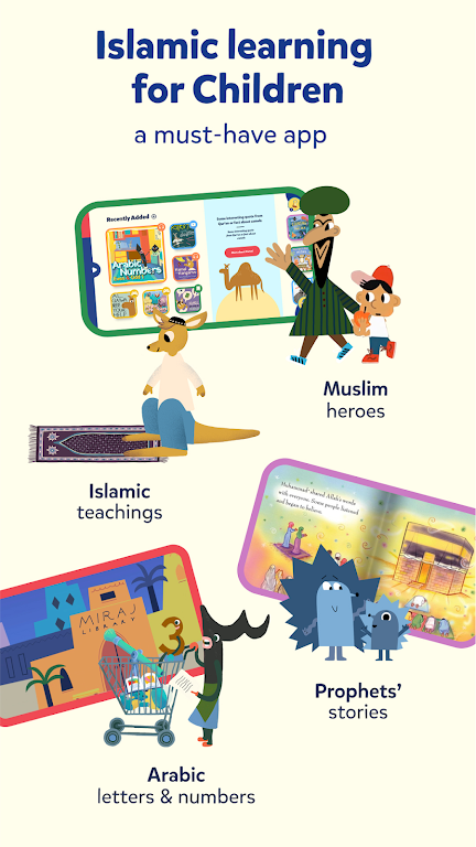 Miraj Muslim Kids Books Games Tangkapan skrin 0