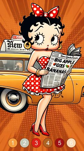 Betty Boop Vintage Coloring Zrzut ekranu 2