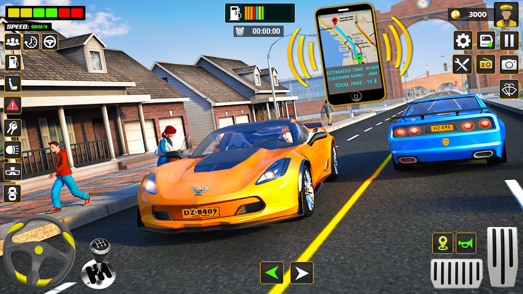 City Cab Driver Car Taxi Games Zrzut ekranu 1