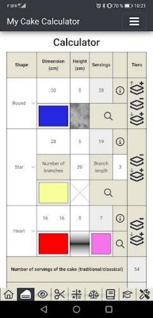 My Cake Calculator Captura de tela 0