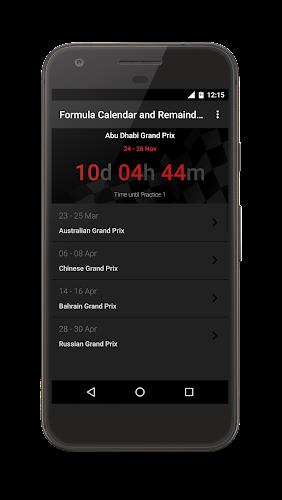 Formula 2024 Kalender Screenshot 1