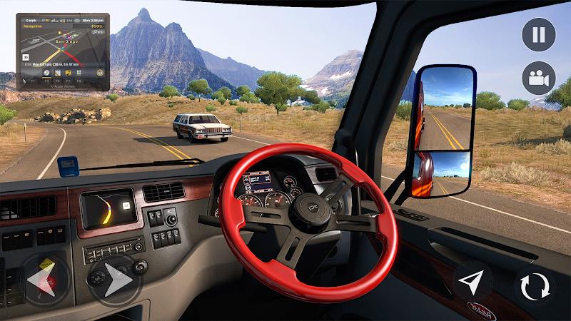 American Truck Driving Games ဖန်သားပြင်ဓာတ်ပုံ 1