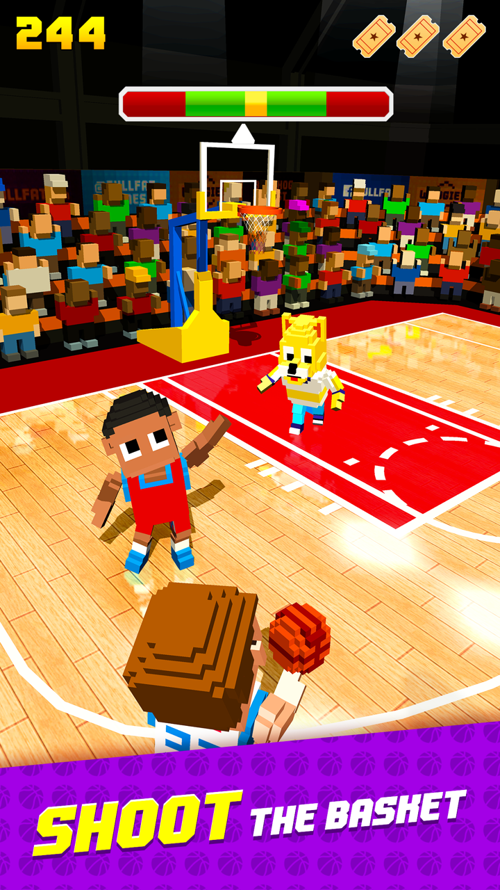 Blocky Basketball FreeStyle 스크린샷 0