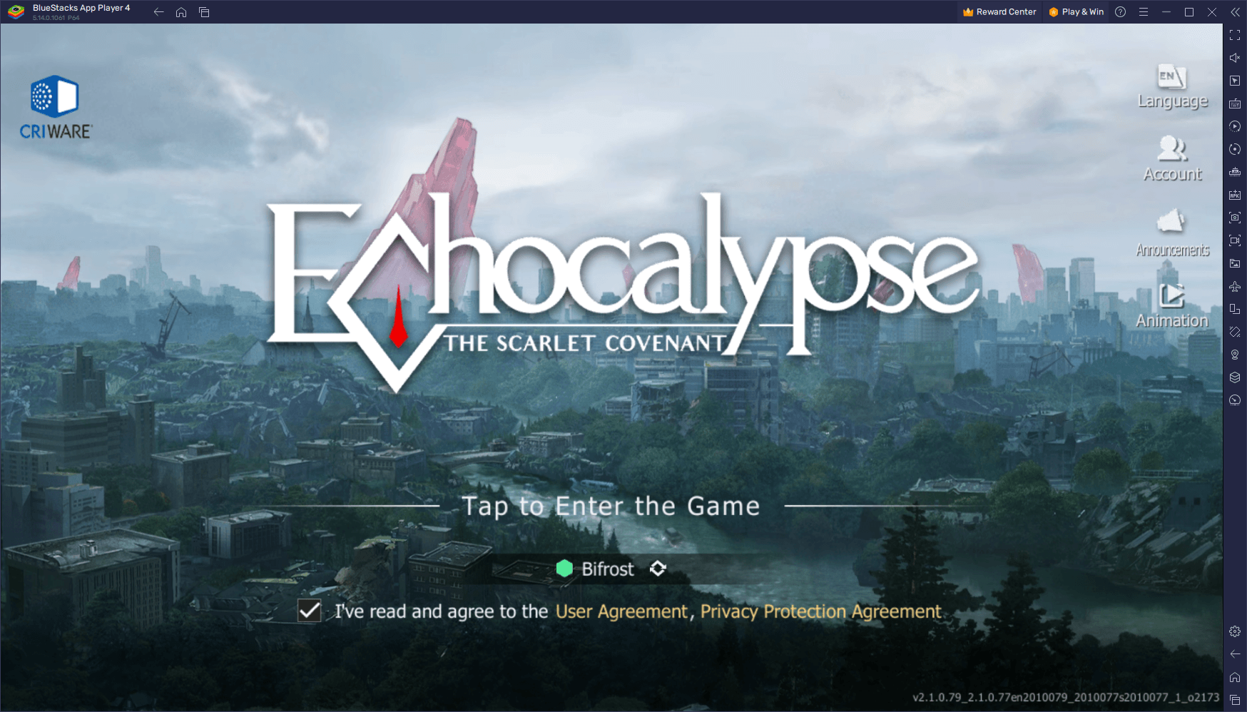 Scatena 60 fps in ecocalisse su PC con bluestacks