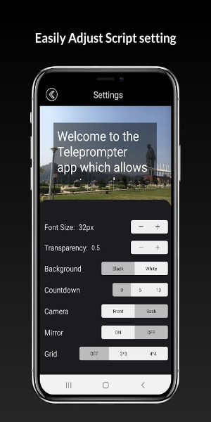 Teleprompter with Video Audio ဖန်သားပြင်ဓာတ်ပုံ 3