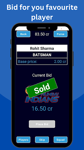 IPL Auction Game - IPL 2024 Ảnh chụp màn hình 2