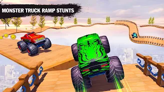 Monster Car Stunts Game 2023 Schermafbeelding 2