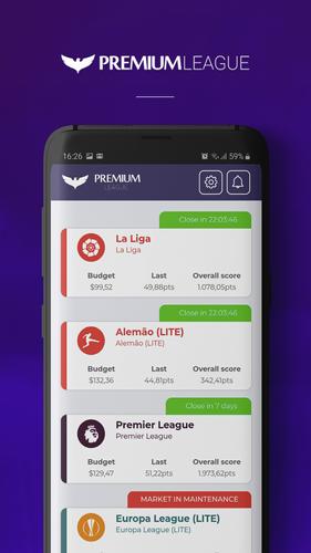 Premium League Fantasy Game Captura de tela 1