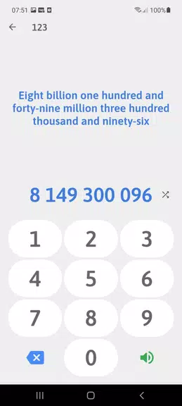 Numbers in English Screenshot 0