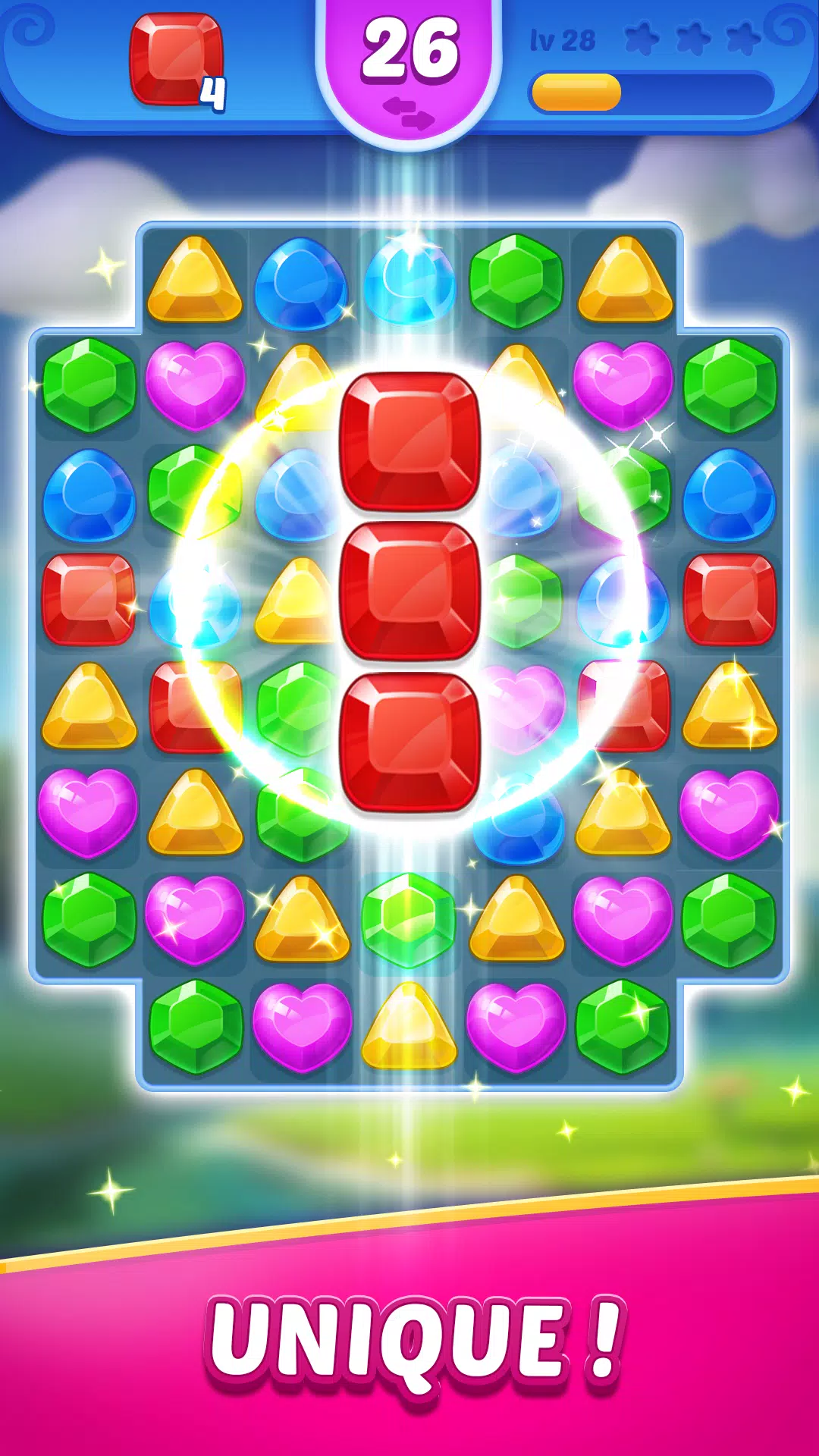 Jewel Blast Time - Match 3 Captura de tela 0