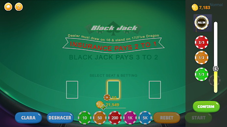 Blackjack - Casino World 스크린샷 1