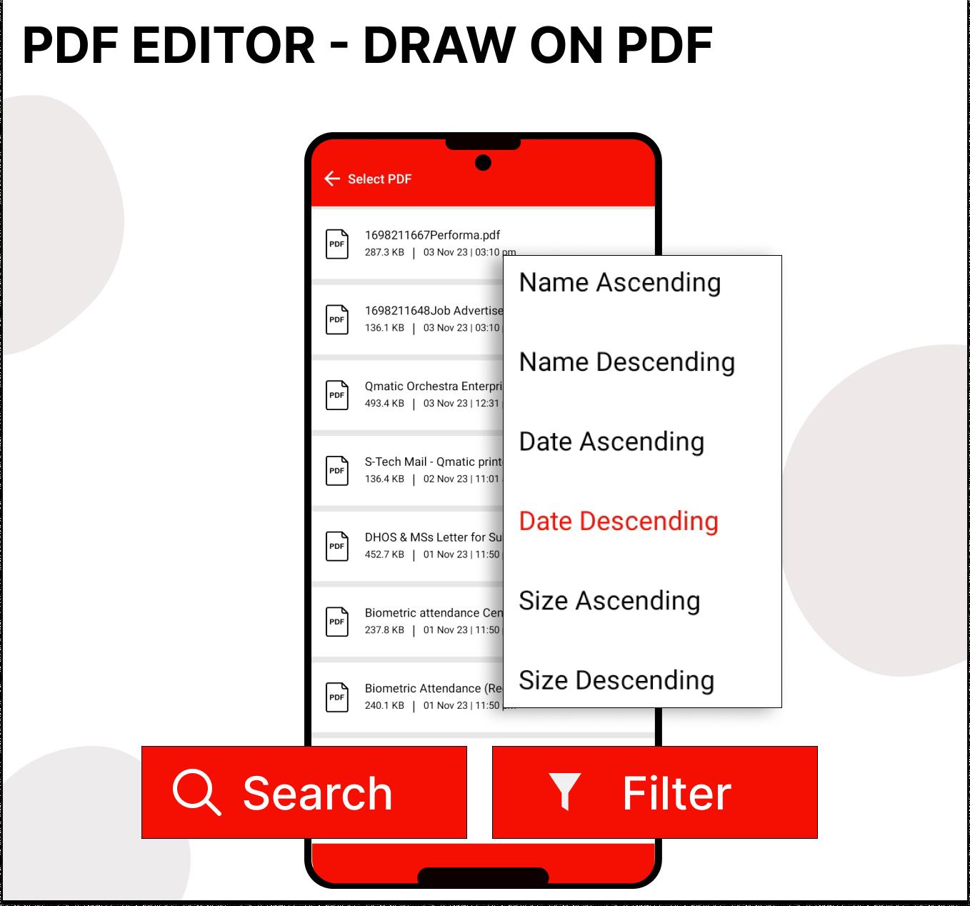 Pdf Editor - Draw on Pdf স্ক্রিনশট 1