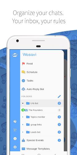 Wasavi: Auto message scheduler Скриншот 1