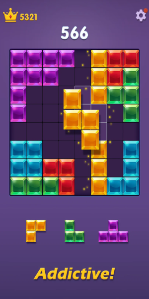 Blocks Puzzle: Gem Blast Zrzut ekranu 1