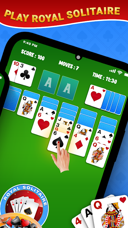 Royal Solitaire Card Game Ảnh chụp màn hình 1