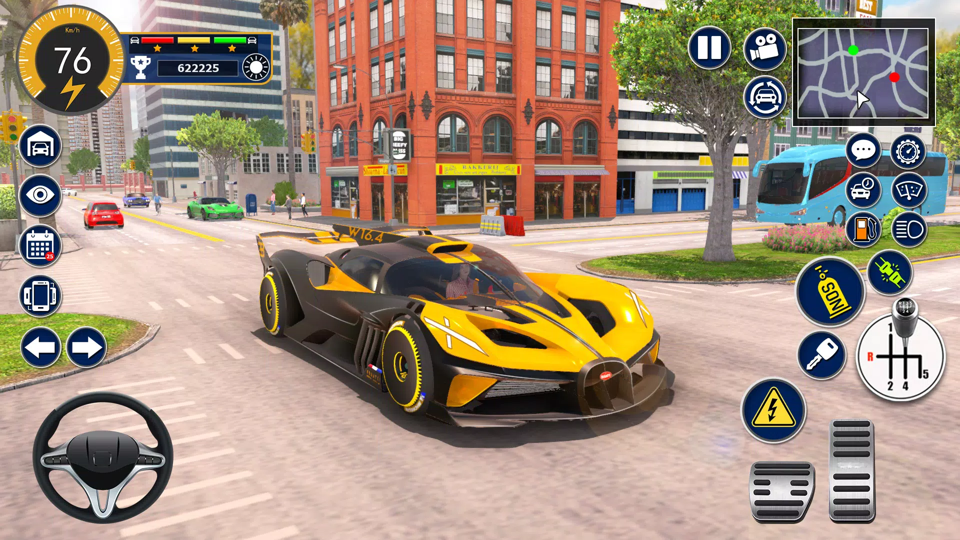 Bugatti Game Car Simulator 3D Скриншот 1