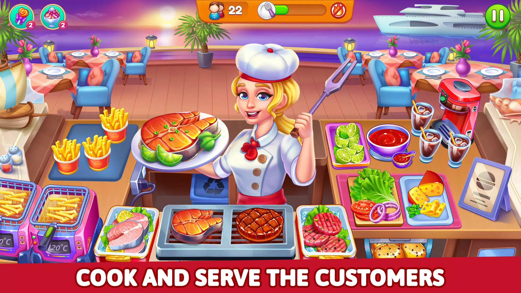 Cooking Restaurant Food Games Zrzut ekranu 2