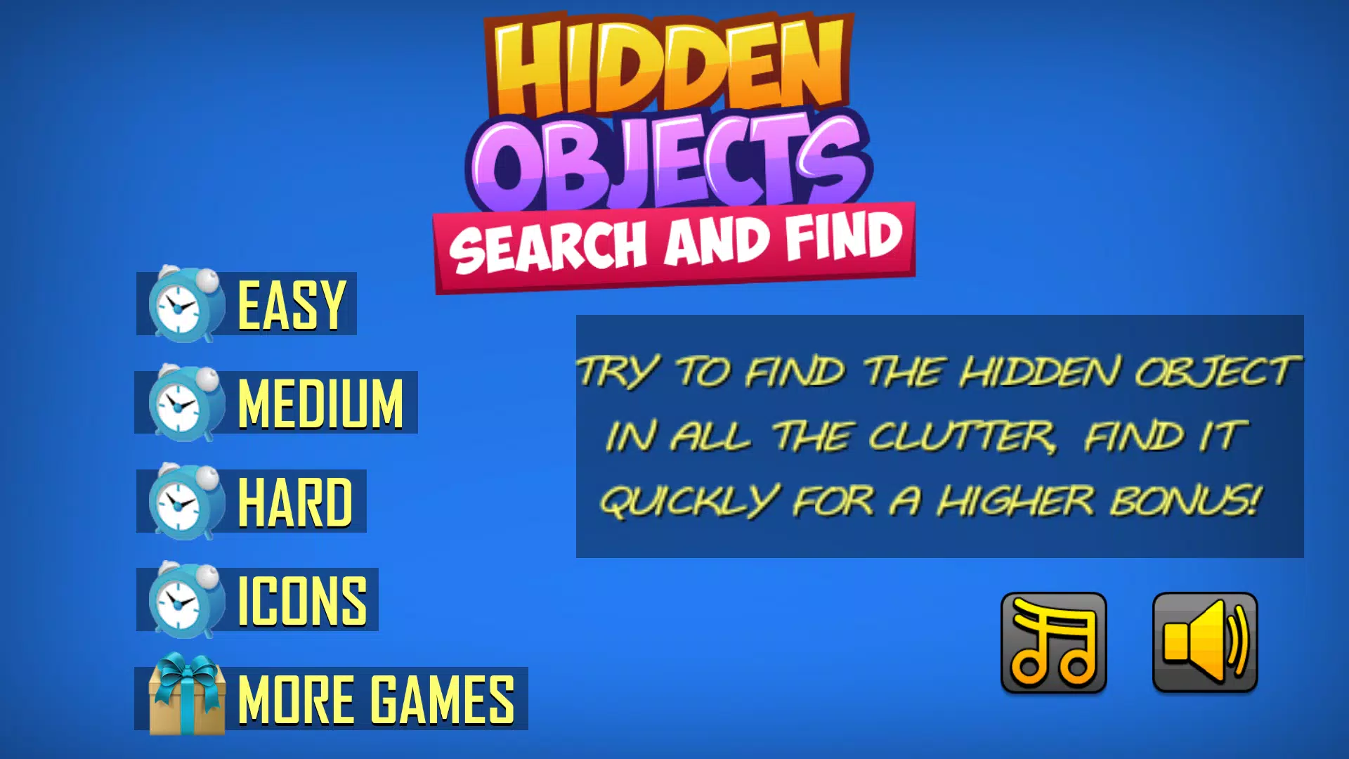 Hidden Objects Seek and Find Schermafbeelding 0