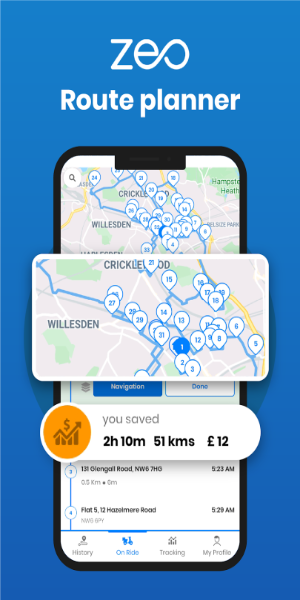 Zeo Fast Multi Stop Route Plan Schermafbeelding 0