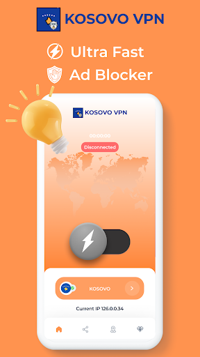 Kosovo VPN - Private Proxy स्क्रीनशॉट 1