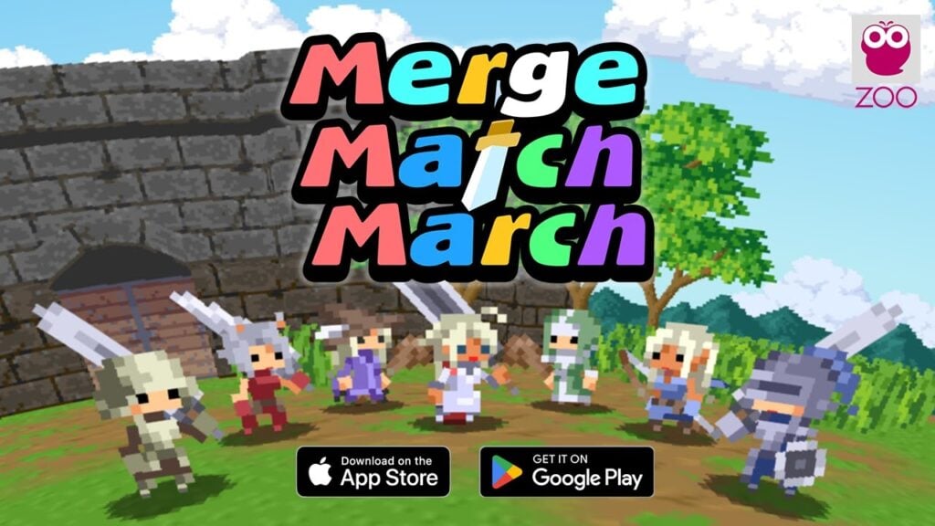 Pre-registrazione per Merge Match March, un gioco di ruolo d'azione con match-tre puzzle