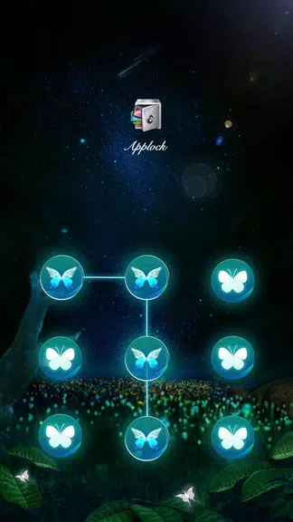 AppLock Theme Flying Butterfly Ekran Görüntüsü 0