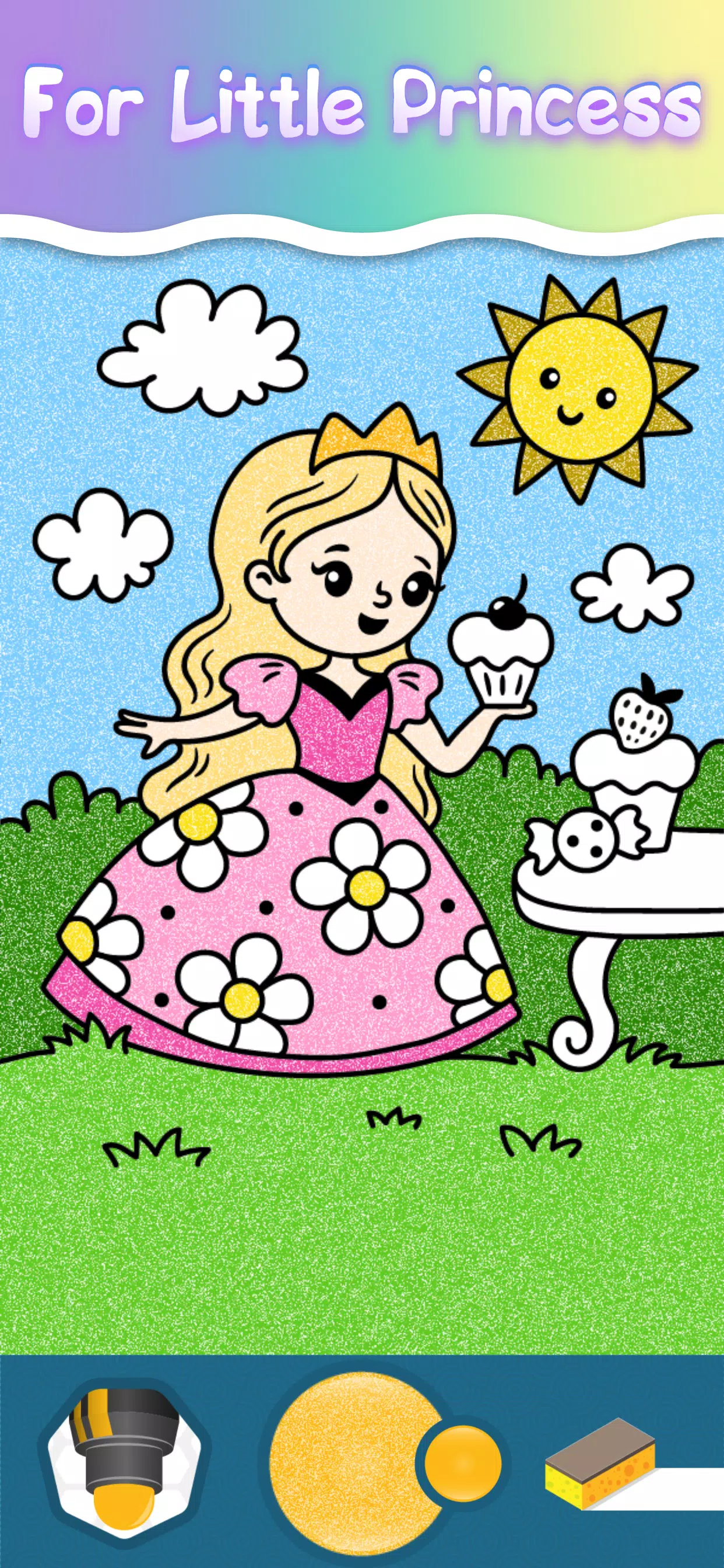 Drawing Princess Coloring Game Ảnh chụp màn hình 0