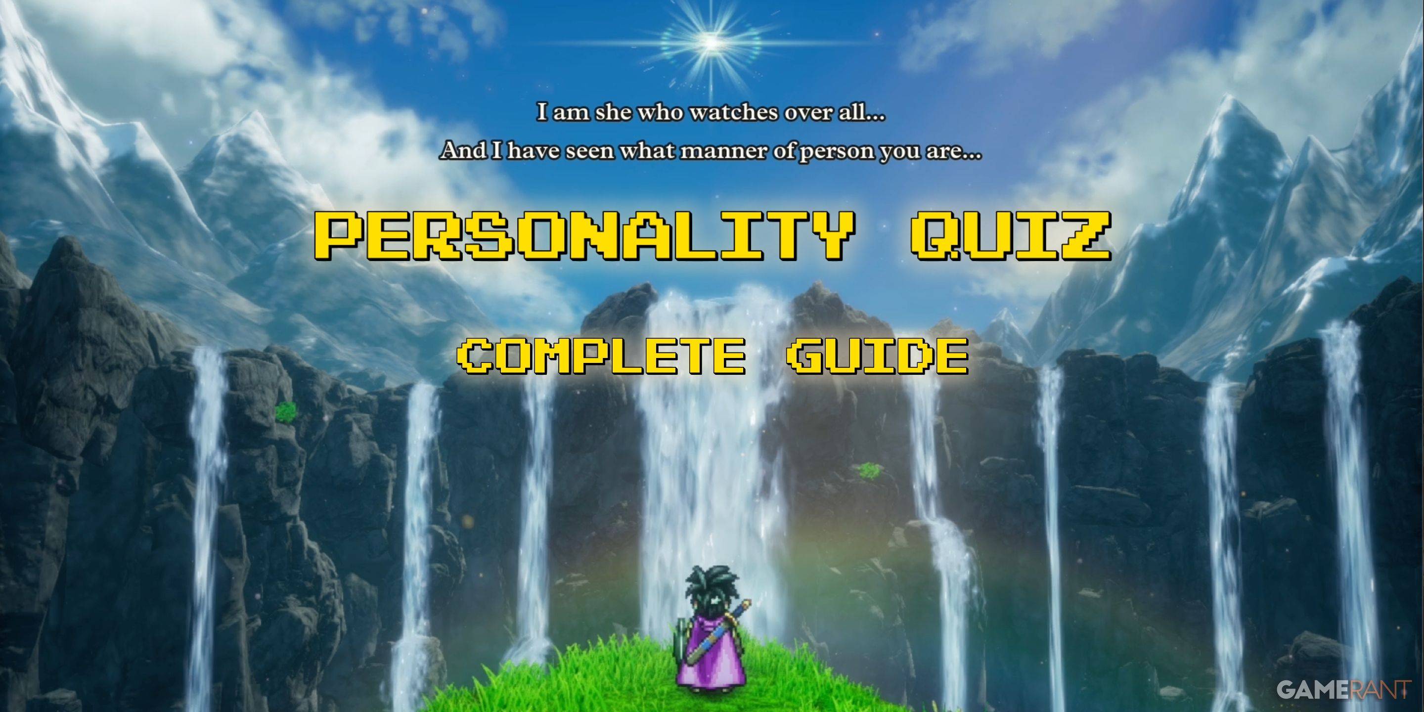 Remake de Dragon Quest 3: Guide complet du quiz de personnalité