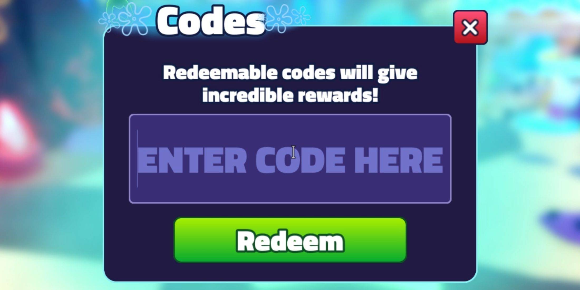 Redeeming Codes in SpongeBob Tower Defense