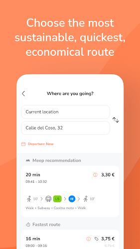 Meep - Personalized routes Скриншот 3