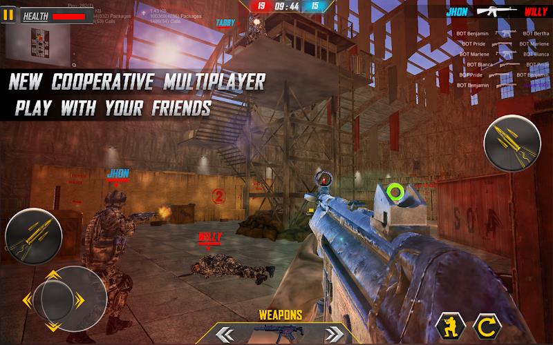 Cover Multiplayer Gun Games 3D Captura de pantalla 1