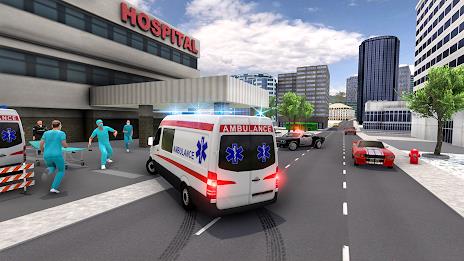 Ambulance Simulator Car Driver Screenshot 0