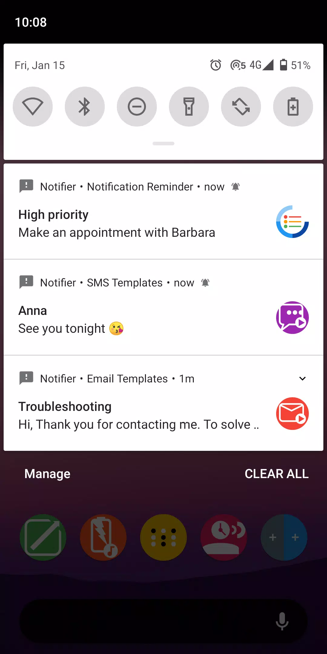 Fake Notifications Capture d'écran 1