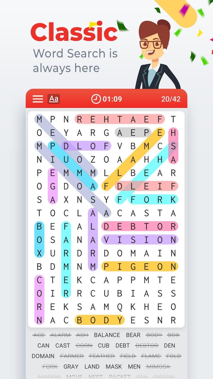 Word Search Colorful স্ক্রিনশট 0