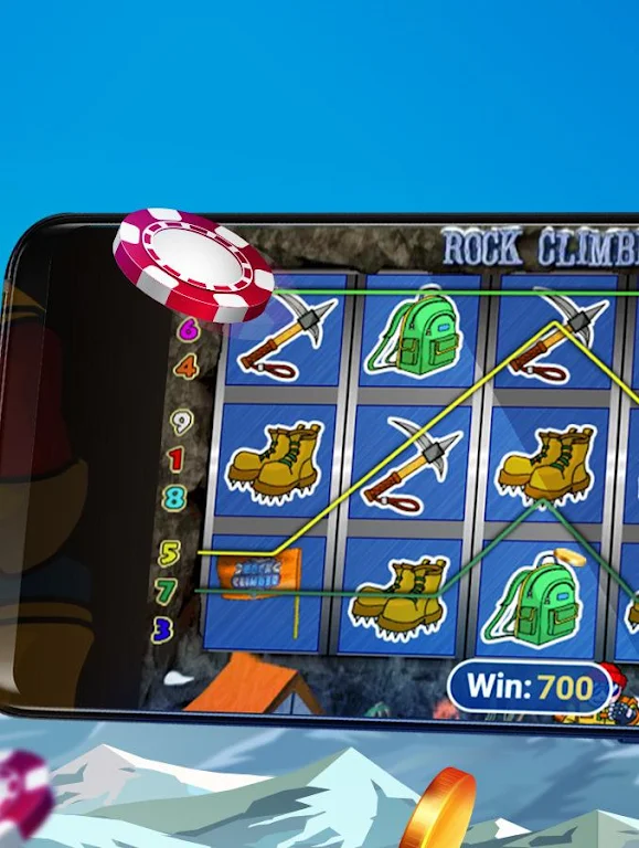 Rock Climber Free Casino Slot Machine Captura de tela 0