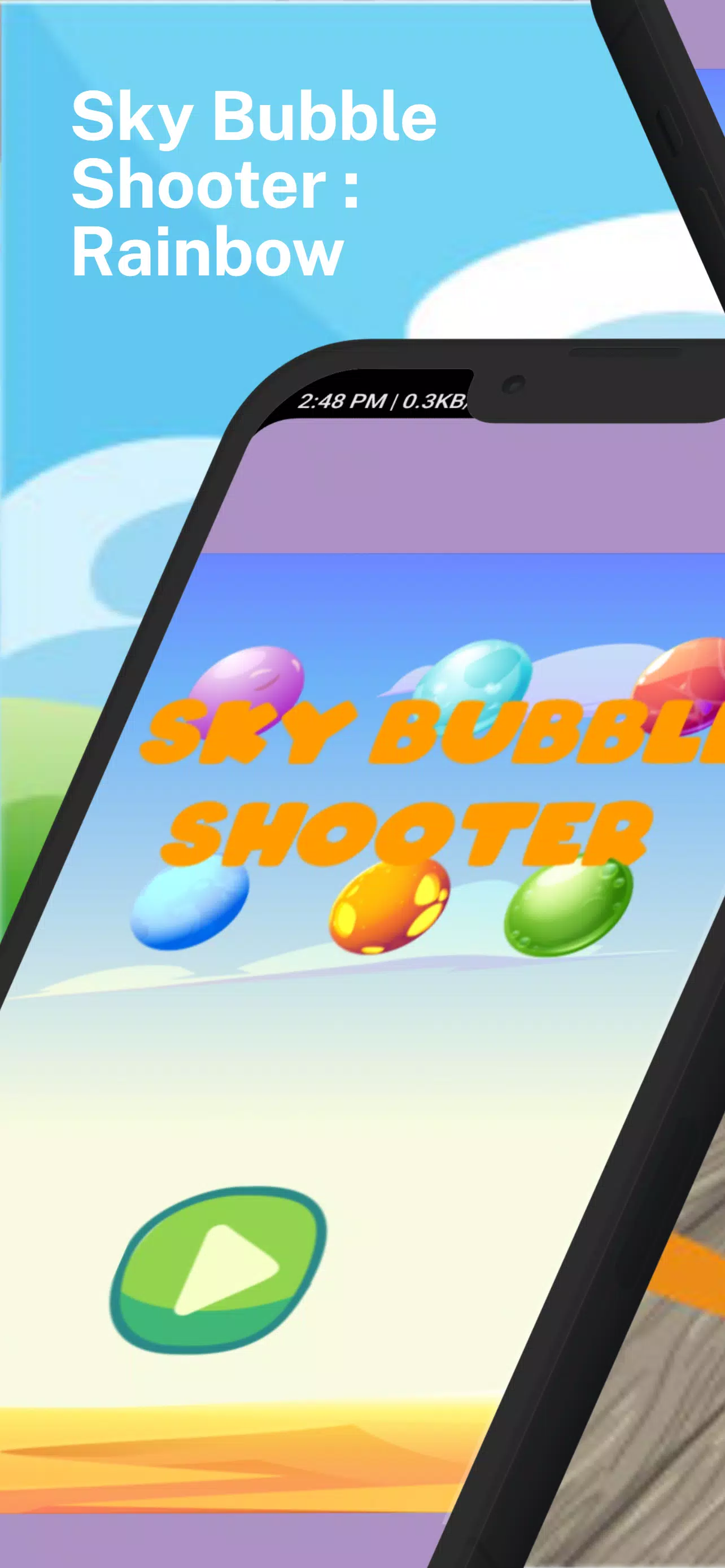 Sky Bubble Shooter : Rainbow Schermafbeelding 0