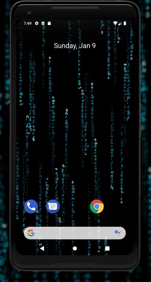 Matrix Live Wallpaper স্ক্রিনশট 1