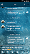 SMS Messages Bubble Rain Theme Ekran Görüntüsü 1